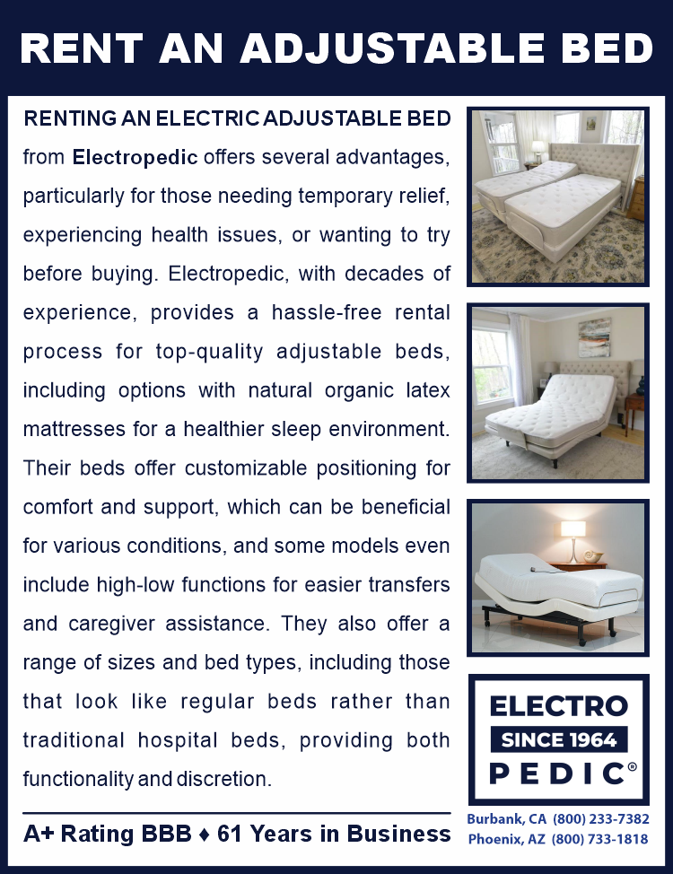Electropedic Rent An Adjustable Bed in Los Angeles